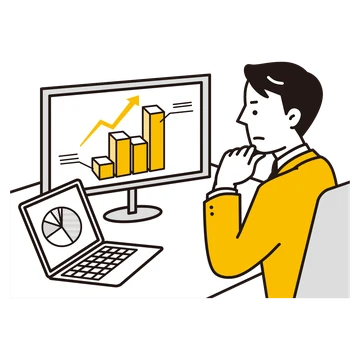 電気代の高さに悩む人のイラスト